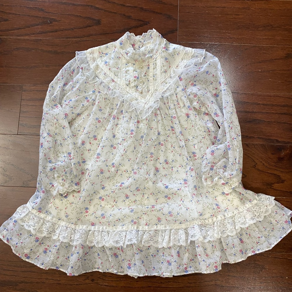 Vintage Gunne Sax Jeunes Filles Girls Prairie Dress size 5